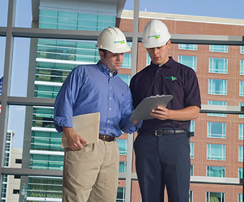 ServiceMaster team reviewing a project ServiceMaster team reviewing a project